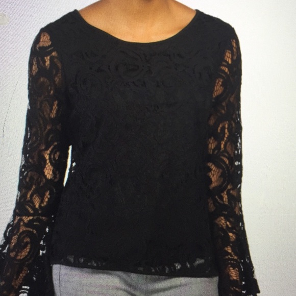 Adrianna Papell Tops - 💔50% Off💔Adrianna Papell Black Lace Blk Lining